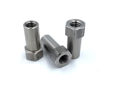 Custom Partial Hex Standoffs – Fully Internally Threaded In 18-8 Stainless Steel